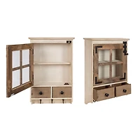 Farmhouse 2-Drawer Wall-Mounted Cabinet