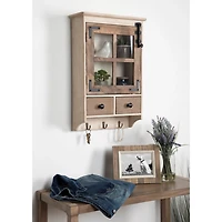 Farmhouse 2-Drawer Wall-Mounted Cabinet