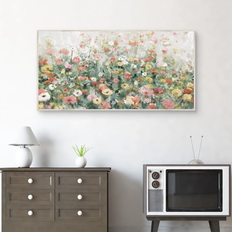 Summer Field Framed Canvas Art Print