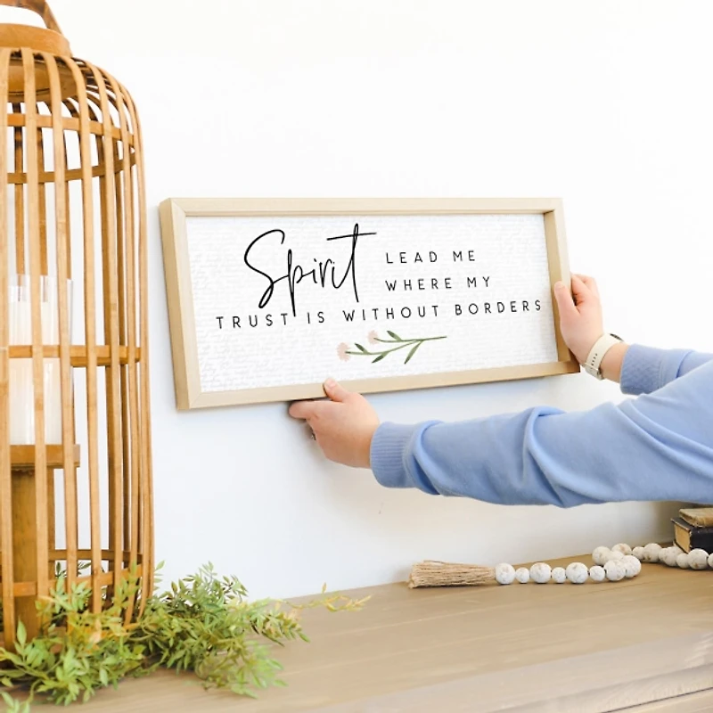 Spirit Lead Me Framed Wall Plaque