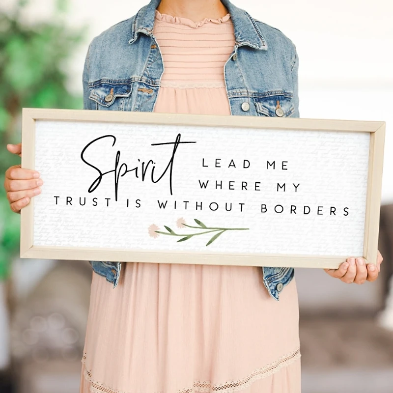 Spirit Lead Me Framed Wall Plaque