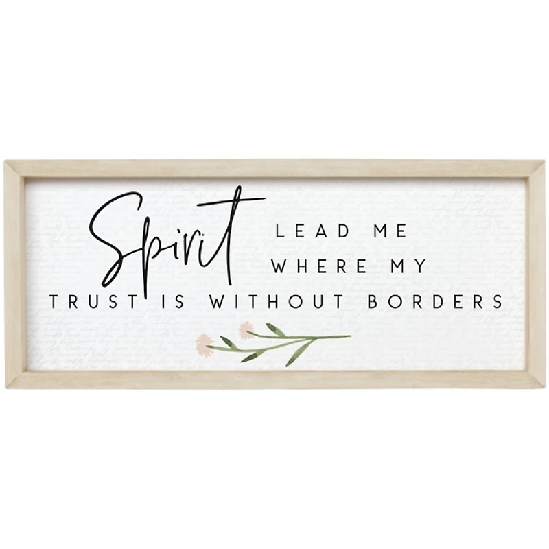 Spirit Lead Me Framed Wall Plaque