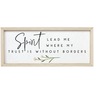 Spirit Lead Me Framed Wall Plaque