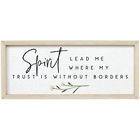 Spirit Lead Me Framed Wall Plaque