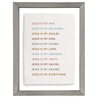 Jesus is My Everything Wall Plaque
