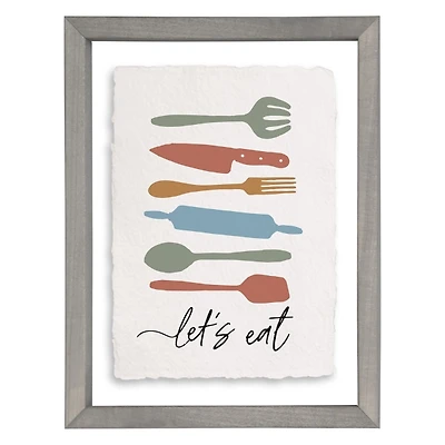 Let's Eat Framed Wall Plaque