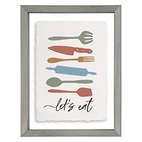 Let's Eat Framed Wall Plaque