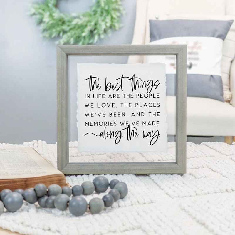 The Best Things in Life Wall Plaque