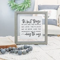 The Best Things in Life Wall Plaque