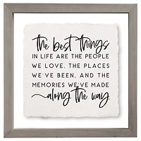 The Best Things in Life Wall Plaque