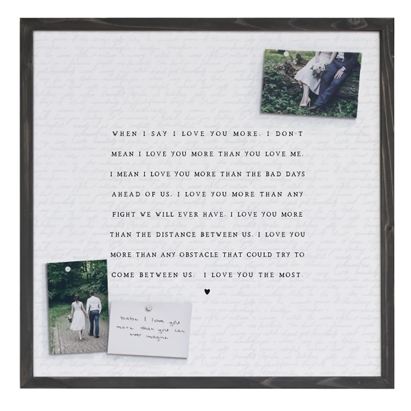 Love You Most Framed Wall Plaque