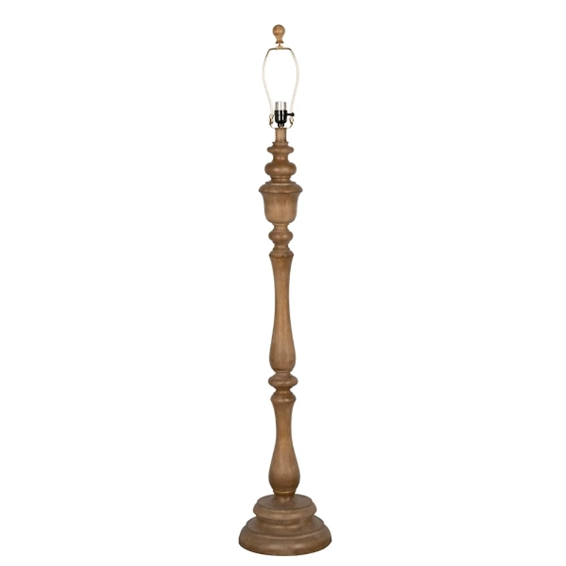 Brown Traditional Spindle Floor Lamp