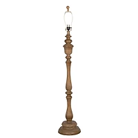 Brown Traditional Spindle Floor Lamp