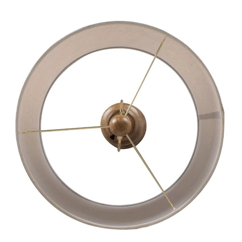 Brown Traditional Spindle Floor Lamp