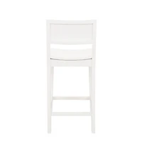 White Wood Devin Counter Stools, Set of 2