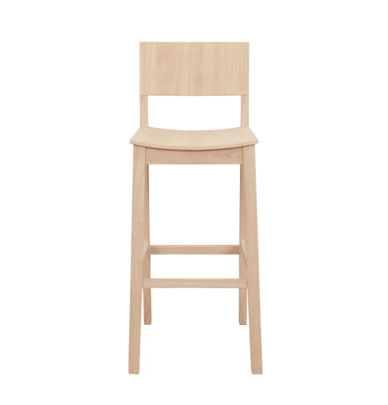 Natural Wood Devin Bar Stools, Set of 2