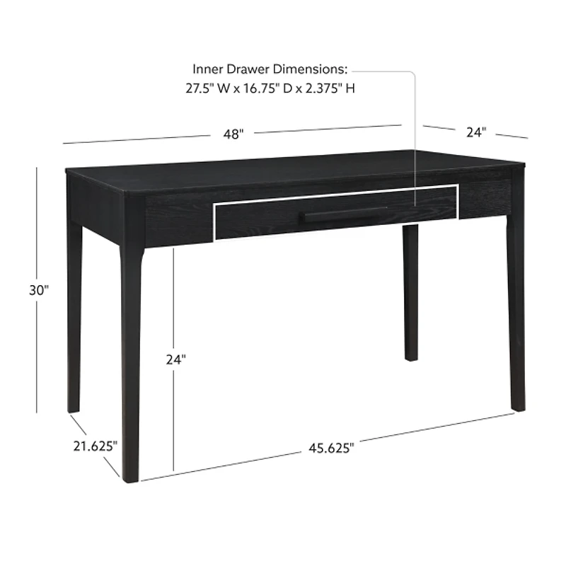 Wilcox Black Desk