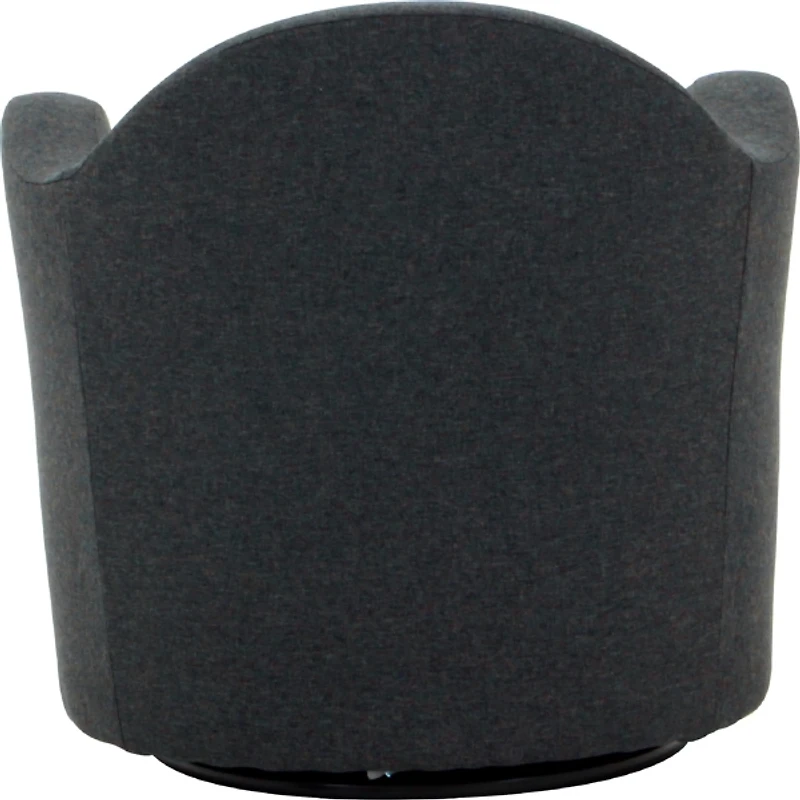 Max Gray Swivel Club Accent Chair