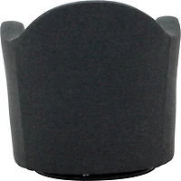 Max Gray Swivel Club Accent Chair