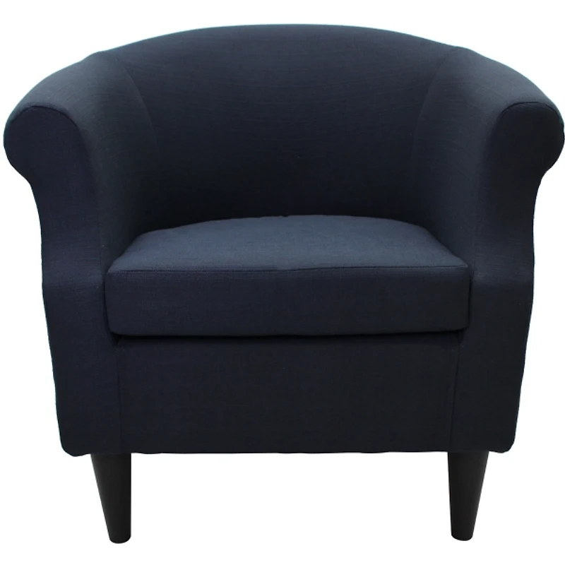 Navy Blue Rounded Accent Chair