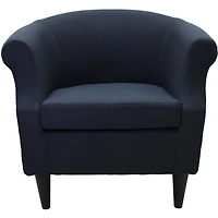 Navy Blue Rounded Accent Chair