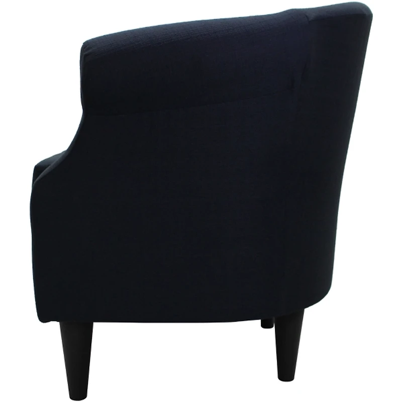 Navy Blue Rounded Accent Chair