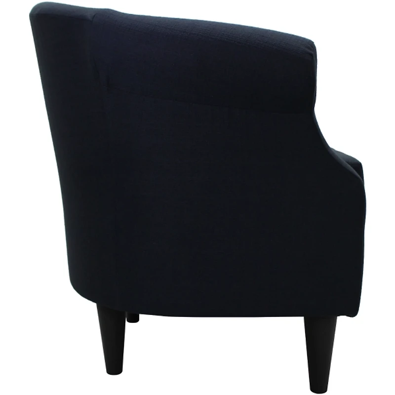 Navy Blue Rounded Accent Chair