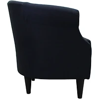 Navy Blue Rounded Accent Chair