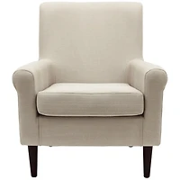 Cream Ellen Rolled Arms Accent Chair