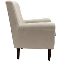 Cream Ellen Rolled Arms Accent Chair