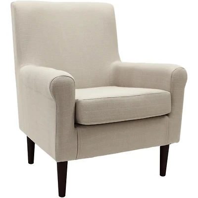 Cream Ellen Rolled Arms Accent Chair