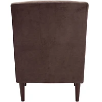 Brown Ellen Rolled Arms Accent Chair