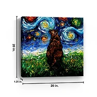 Aja Trier Tortoiseshell Starry Night Canvas Print