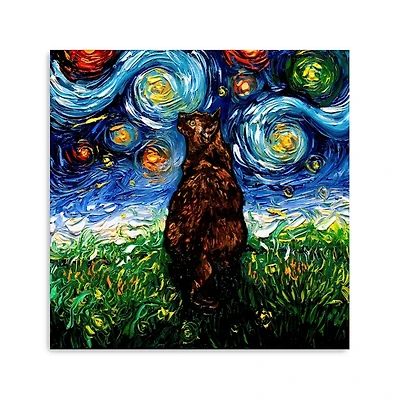 Aja Trier Tortoiseshell Starry Night Canvas Print