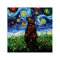 Aja Trier Tortoiseshell Starry Night Canvas Print