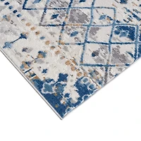 Blue Moroccan Area Rug, 7x9