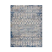Blue Moroccan Area Rug, 7x9