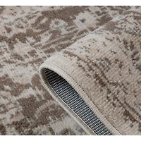 Cream Medallion Area Rug, 5x8