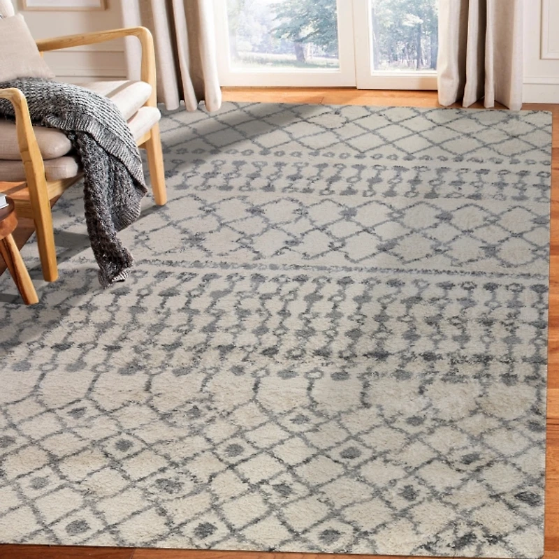 Gray Diamond Area Rug, 8x10