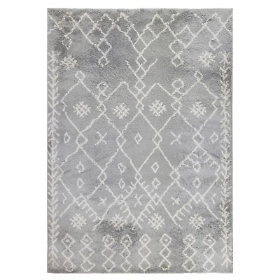 Gray Geometric Area Rug