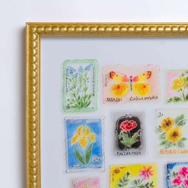 Brackeen Postage Stamps Framed Art Print