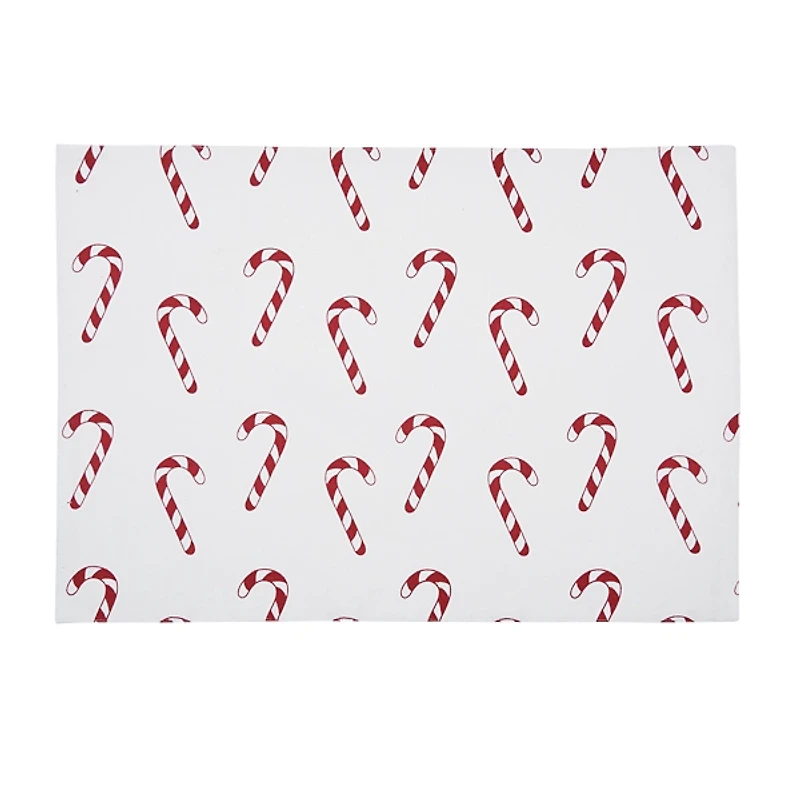 Candy Cane Wishes Placemats, Set of 6
