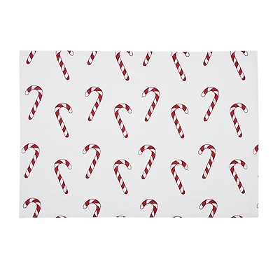 Candy Cane Wishes Placemats, Set of 6