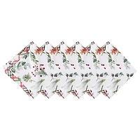 Pinecone and Plaid Reversible Napkins, Set of 6