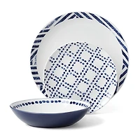 Blue & White Harbour 12-pc. Dinnerware Set