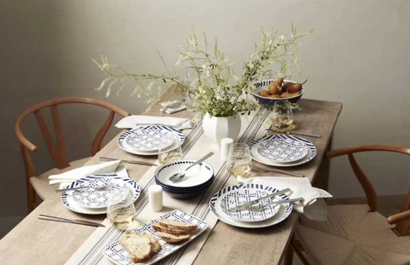 Blue & White Harbour 12-pc. Dinnerware Set
