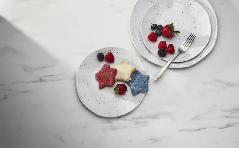 Cream Terrazzo 12-pc. Melamine Dinnerware Set