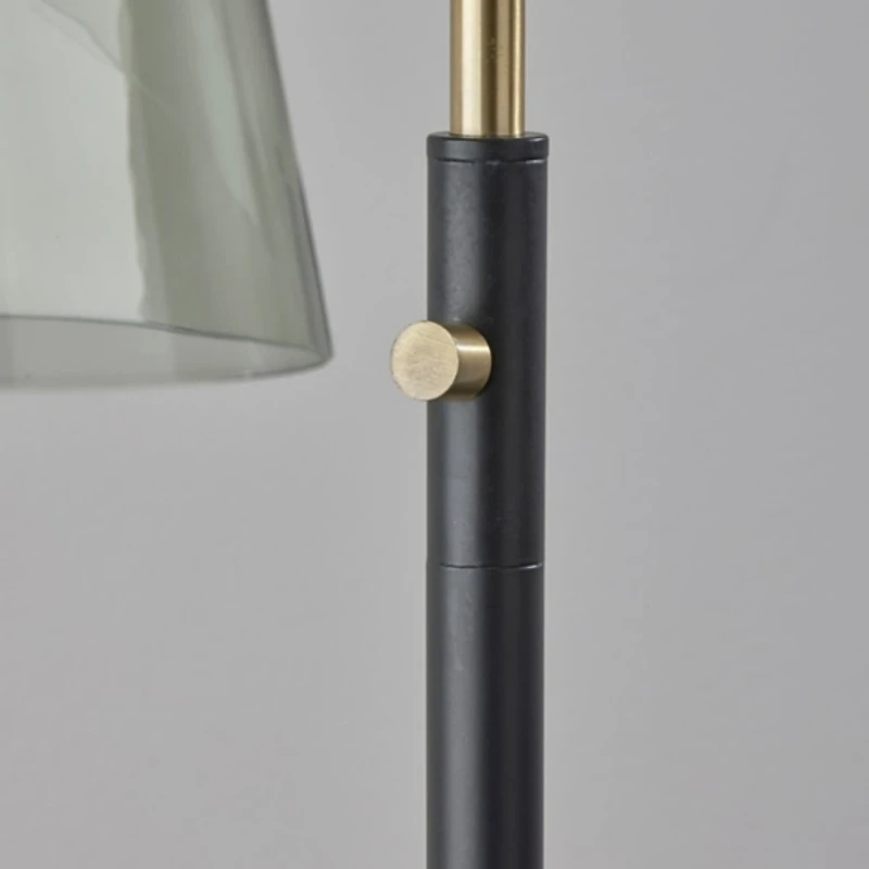 Walter Smoked Glass Floor Lamp