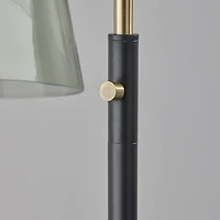 Walter Smoked Glass Floor Lamp