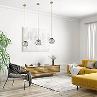 Carmen Smoked Swirled Glass Pendant Light